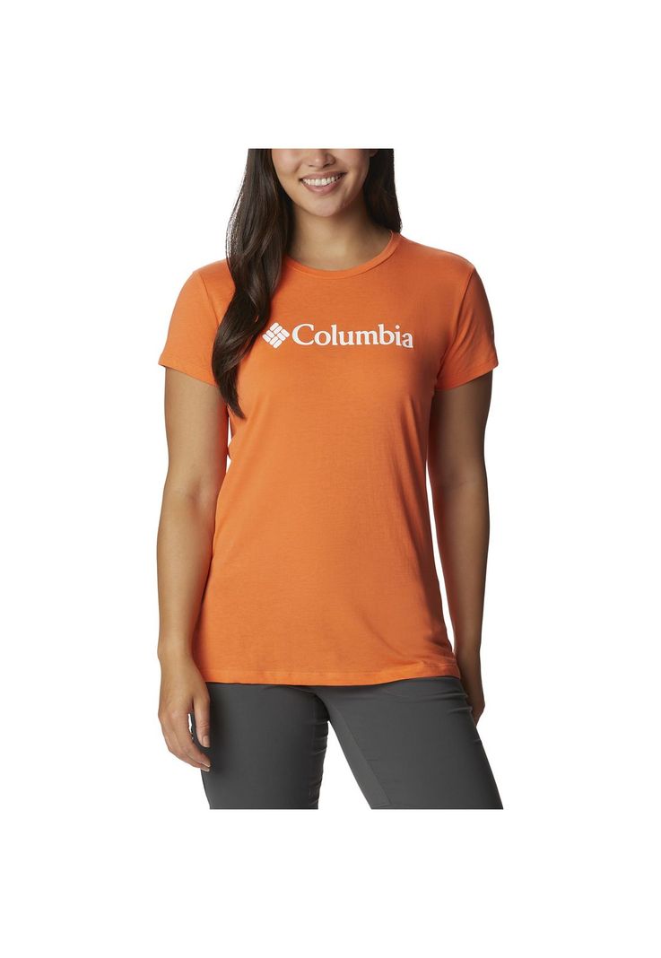 Polera M/C Trek Ss Graphic Tee Naranja Mujer-0