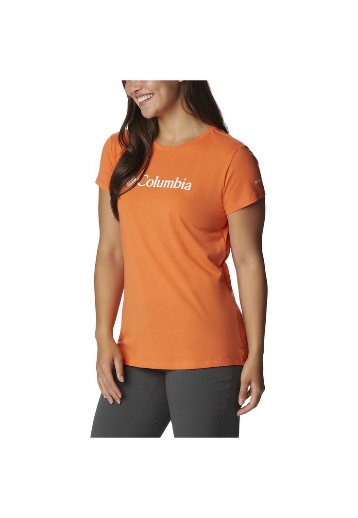 Polera M/C Trek Ss Graphic Tee Naranja Mujer-5