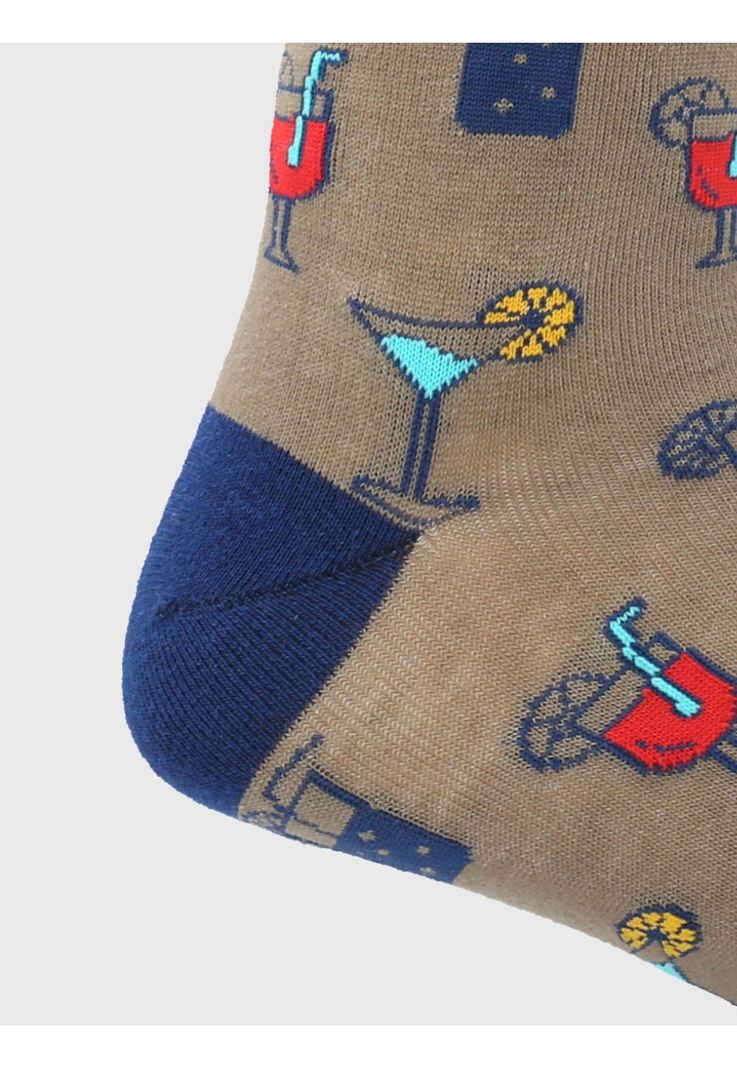 Calcetin Taupe Cocktail Hombre-1