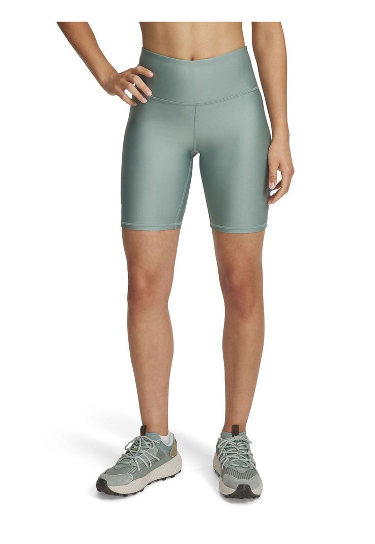Calzas UA Tech Bike Shorts Mujer Verde-0