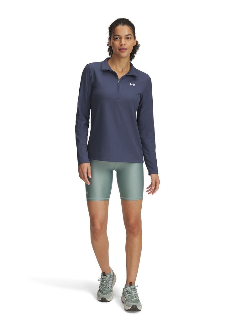 Calzas UA Tech Bike Shorts Mujer Verde-3