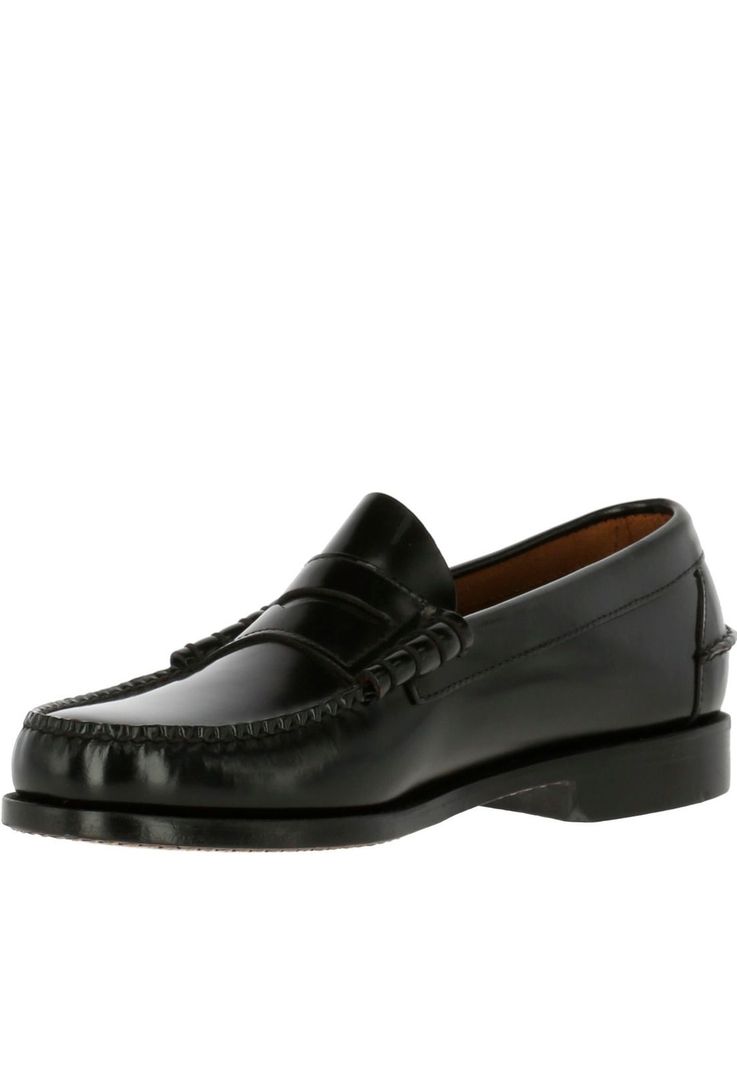 Mocasin Cuero Prada Negro-0