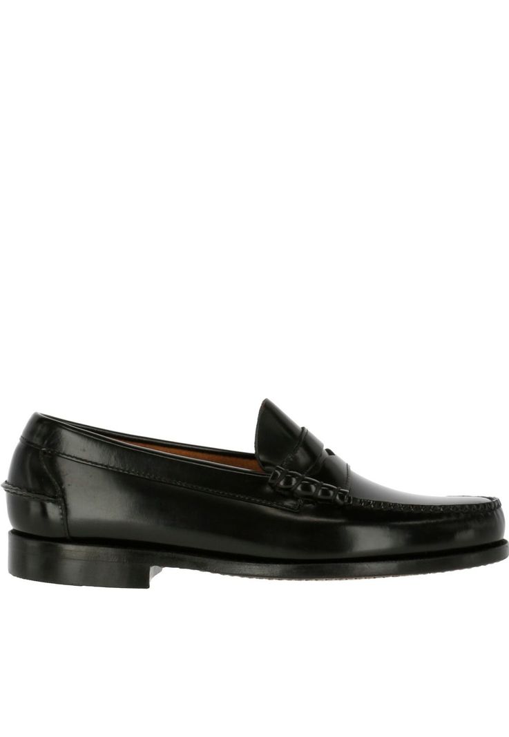 Mocasin Cuero Prada Negro-3