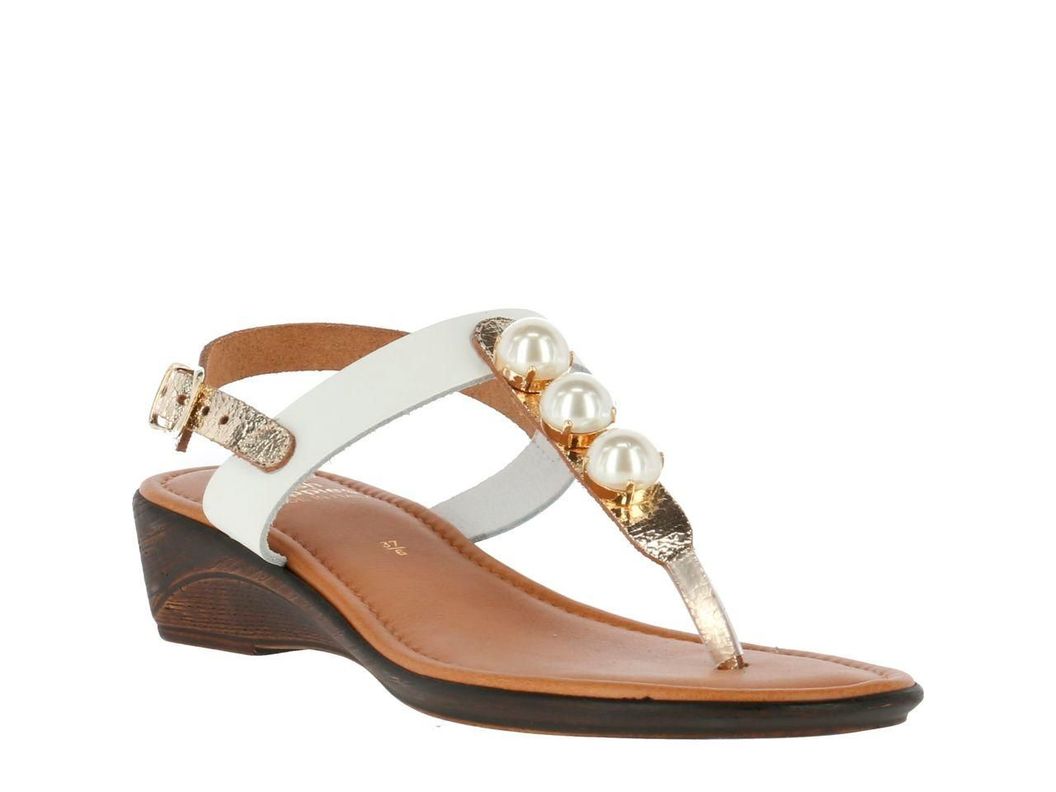 Sandalia Cuero Capri Blanco