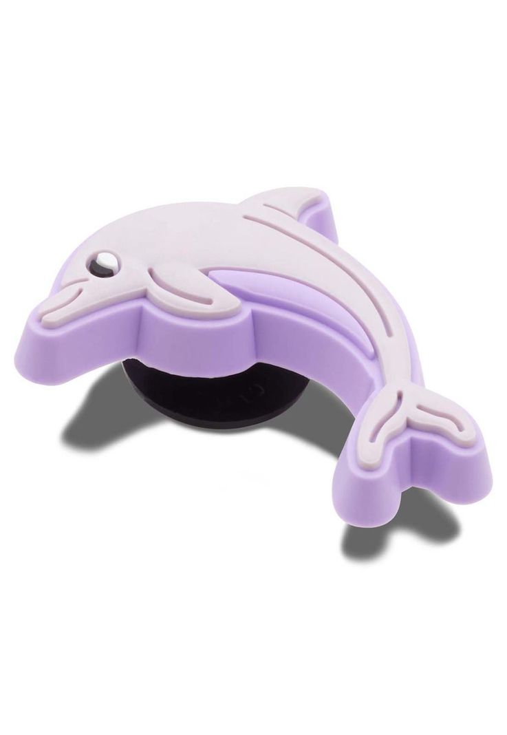 Jibbitz Crocs Delfín Púrpura Rosa-2