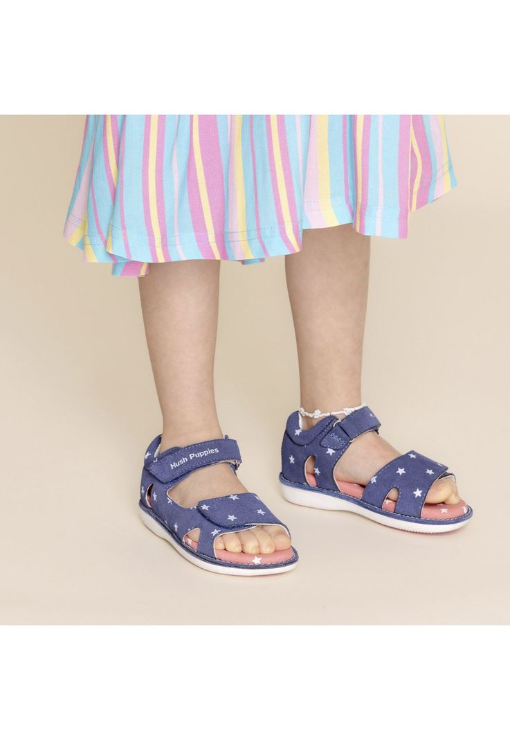 Sandalia Cuero Moonlight (19-29) Azul Niña-0