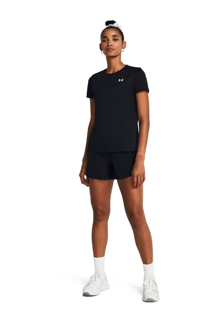Polera manga corta UA Tech mujer Negro-5