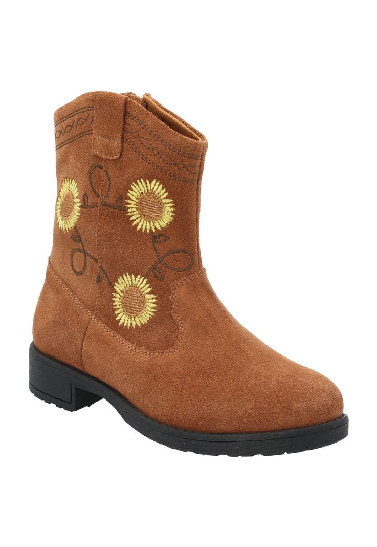 Bota Cuero Niña Montana Café-0