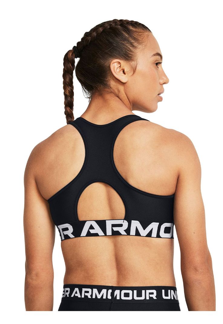 Sostén dep HeatGear® Armor Mid mujer Negro-4