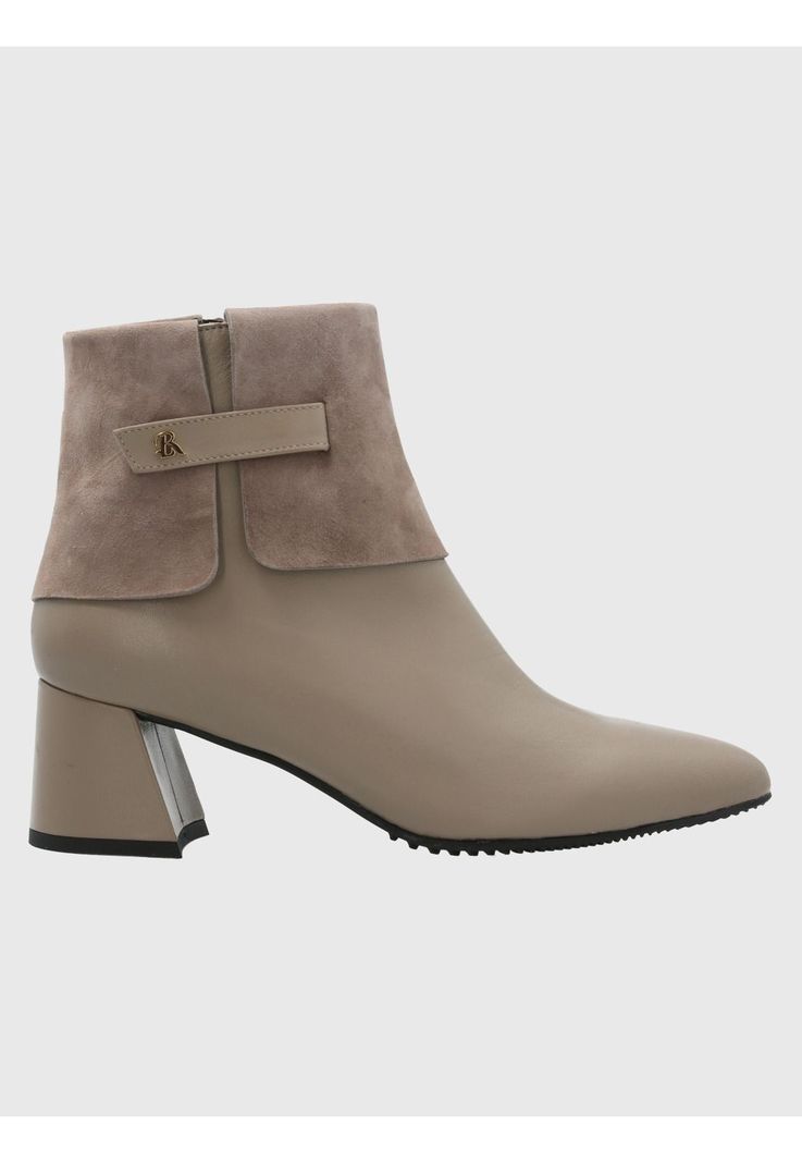 Botín Cuero Mujer Mattia Beige-1