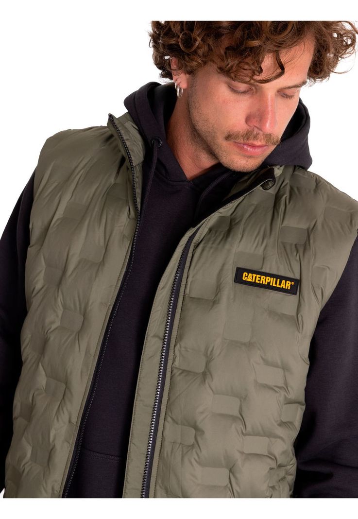 Chaqueta Sin Manga Hombre Bonded Insulated Verde-4