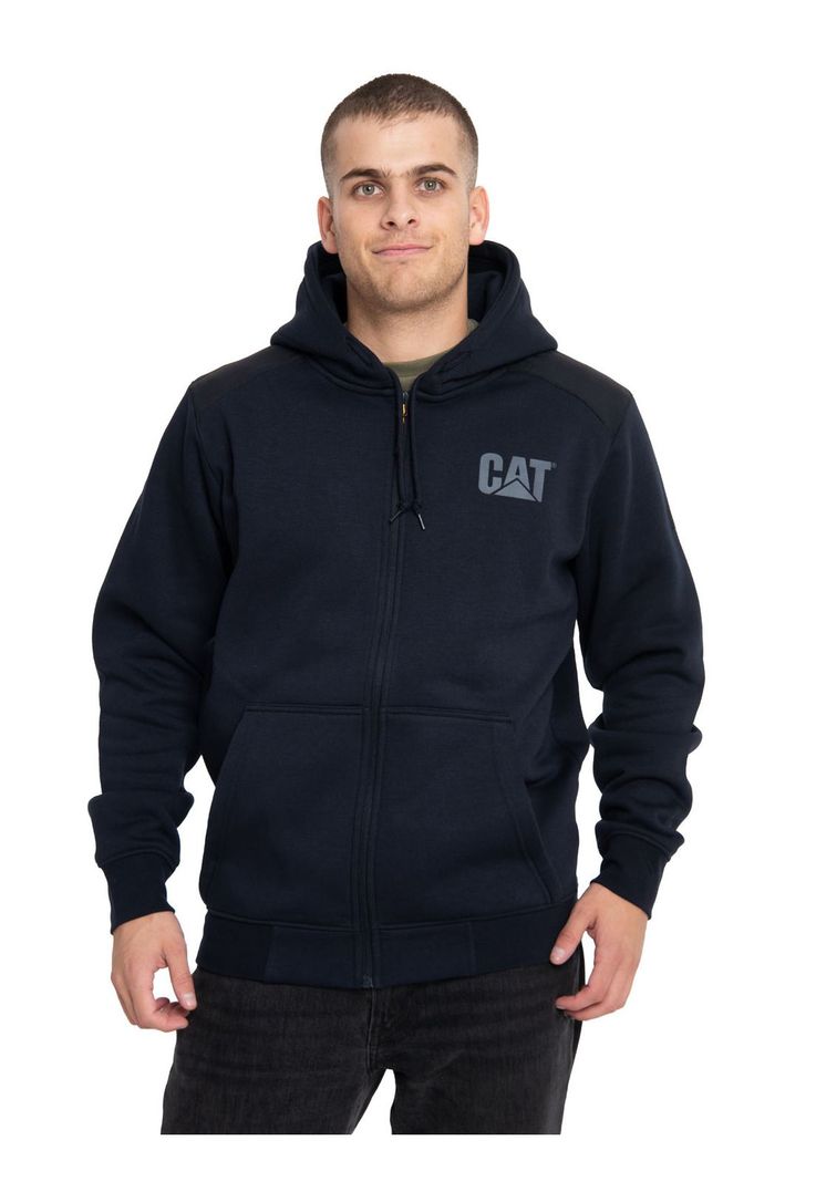 Polerón Hombre Essential Fz Hooded Sweatshirt Azul-0