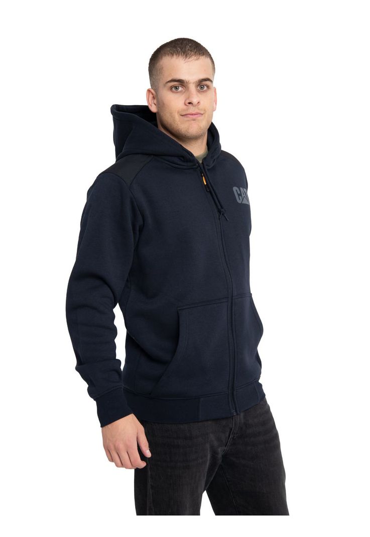 Polerón Hombre Essential Fz Hooded Sweatshirt Azul-1