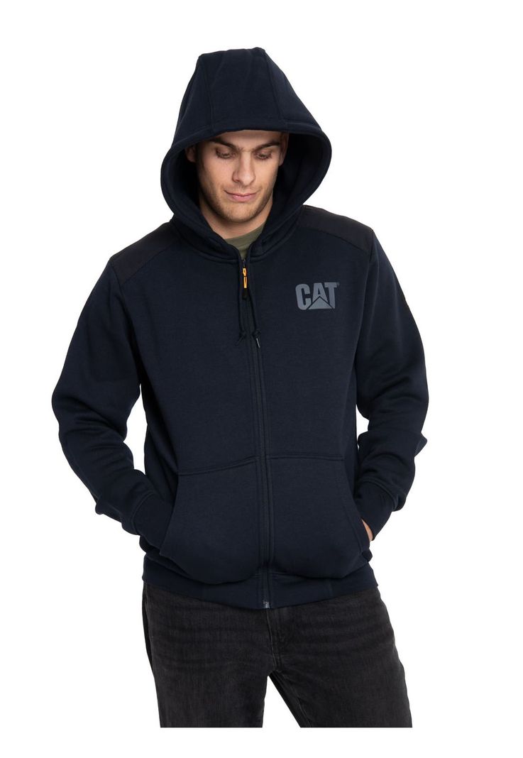 Polerón Hombre Essential Fz Hooded Sweatshirt Azul-5