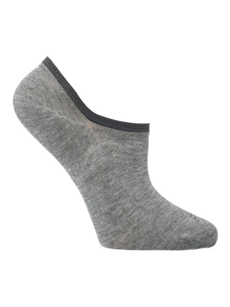 Calcetín Bambú Mujer Plain Gris