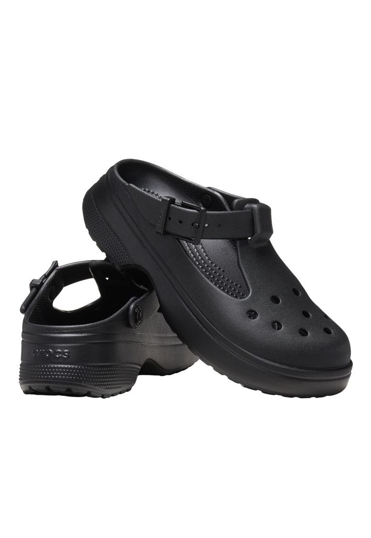 Sandalia Crocs Mujer Cls Mary Jane Clog Negro-3