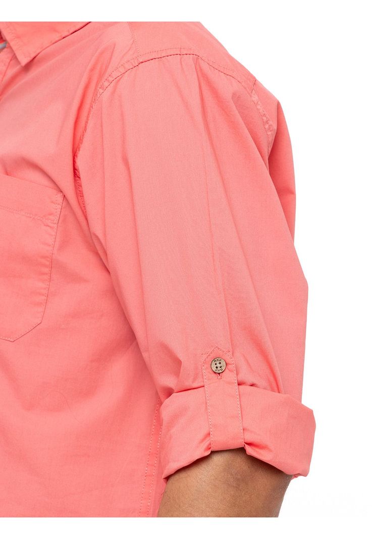 Camisa Algodón Orgánico Galiton Coral Hombre-8