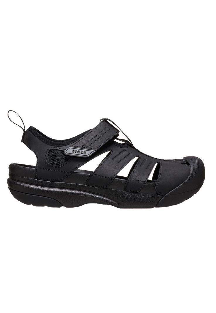 Sandalia Crocs Hombre Yukon Fisherman Negro-0