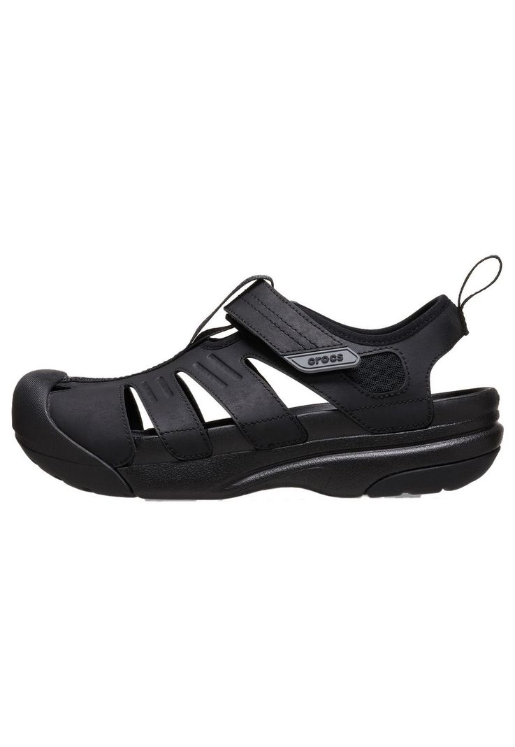 Sandalia Crocs Hombre Yukon Fisherman Negro-1