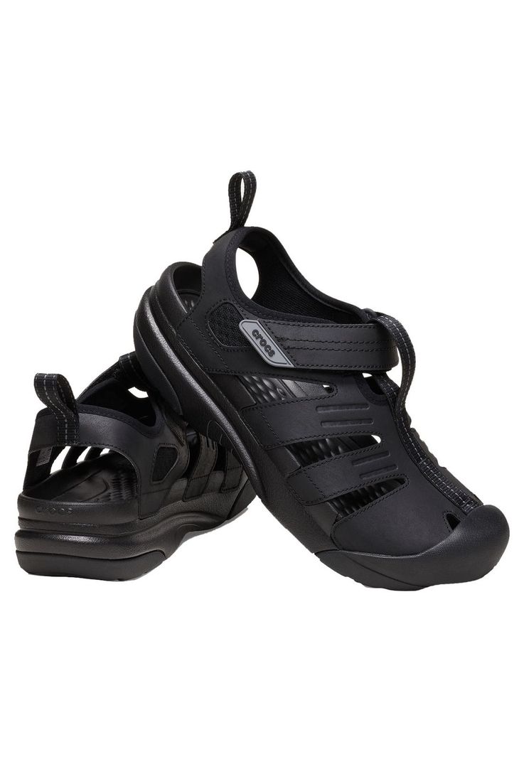 Sandalia Crocs Hombre Yukon Fisherman Negro-3
