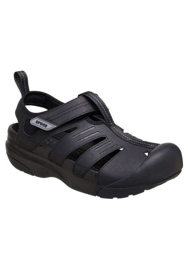 Sandalia Crocs Hombre Yukon Fisherman Negro-6