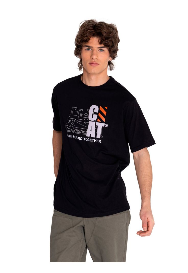 Polera Manga Corta Hombre Workwear Graphic3 Negro-1