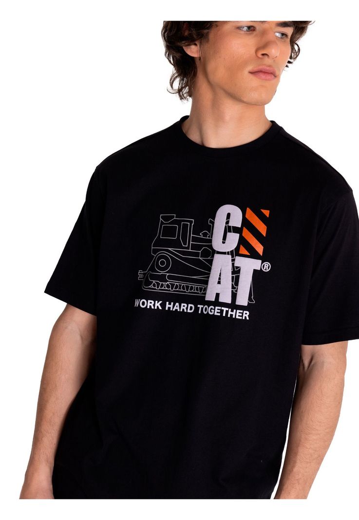 Polera Manga Corta Hombre Workwear Graphic3 Negro-4