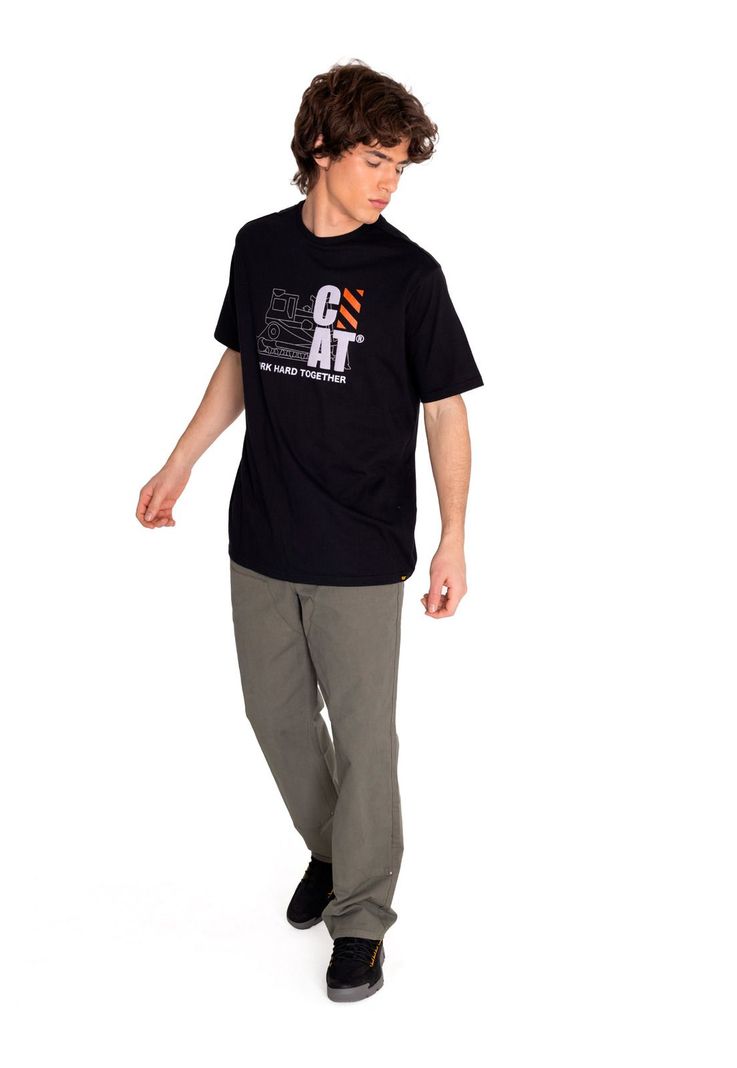 Polera Manga Corta Hombre Workwear Graphic3 Negro-5