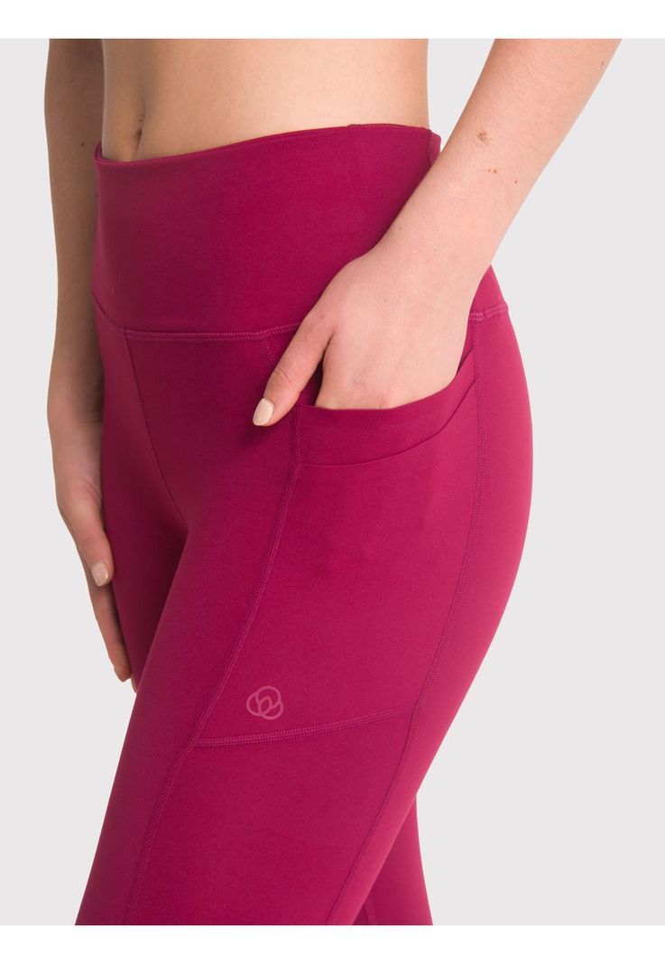 Calza deportiva Mujer Rose Burdeo-5