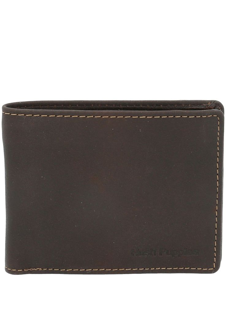 Billetera Cuero Hombre Th Simple Café-0