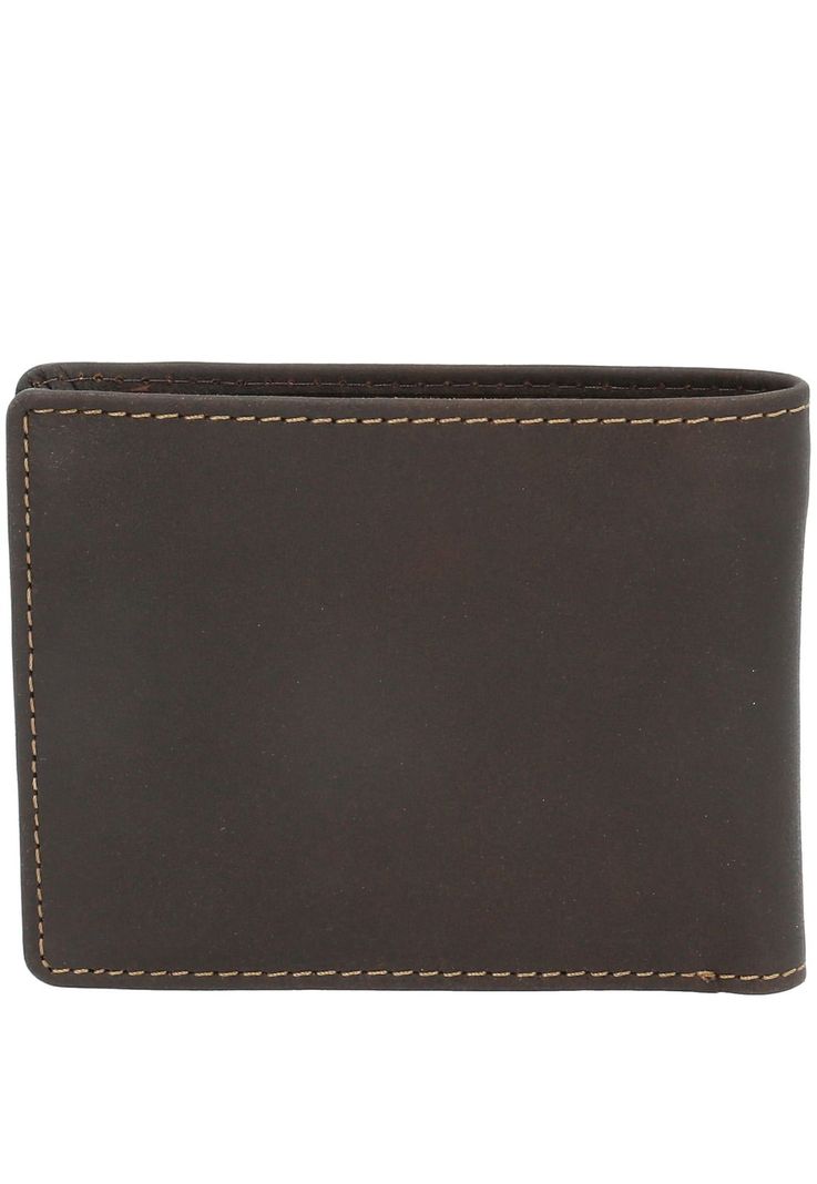 Billetera Cuero Hombre Th Simple Café-1