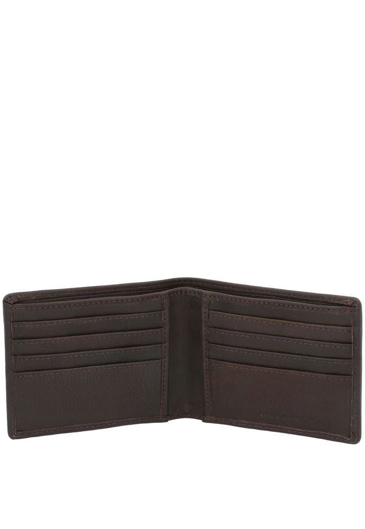 Billetera Cuero Hombre Th Simple Café-2