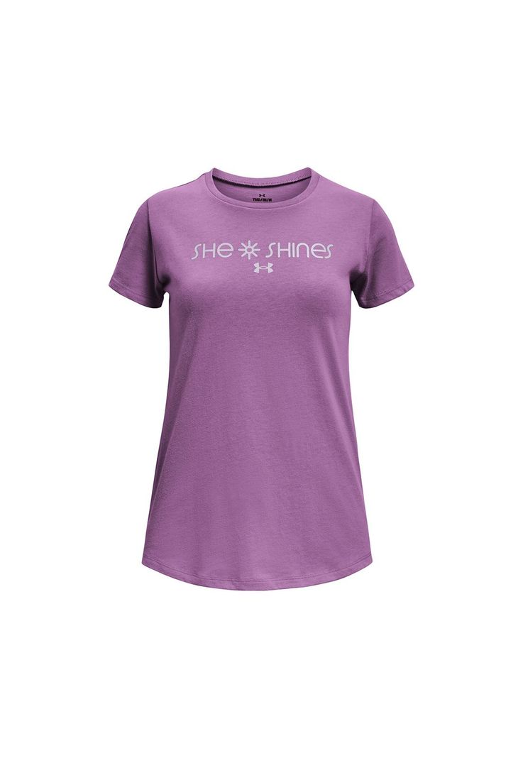 Polera Ua She Shines Gradie Morado niña-0