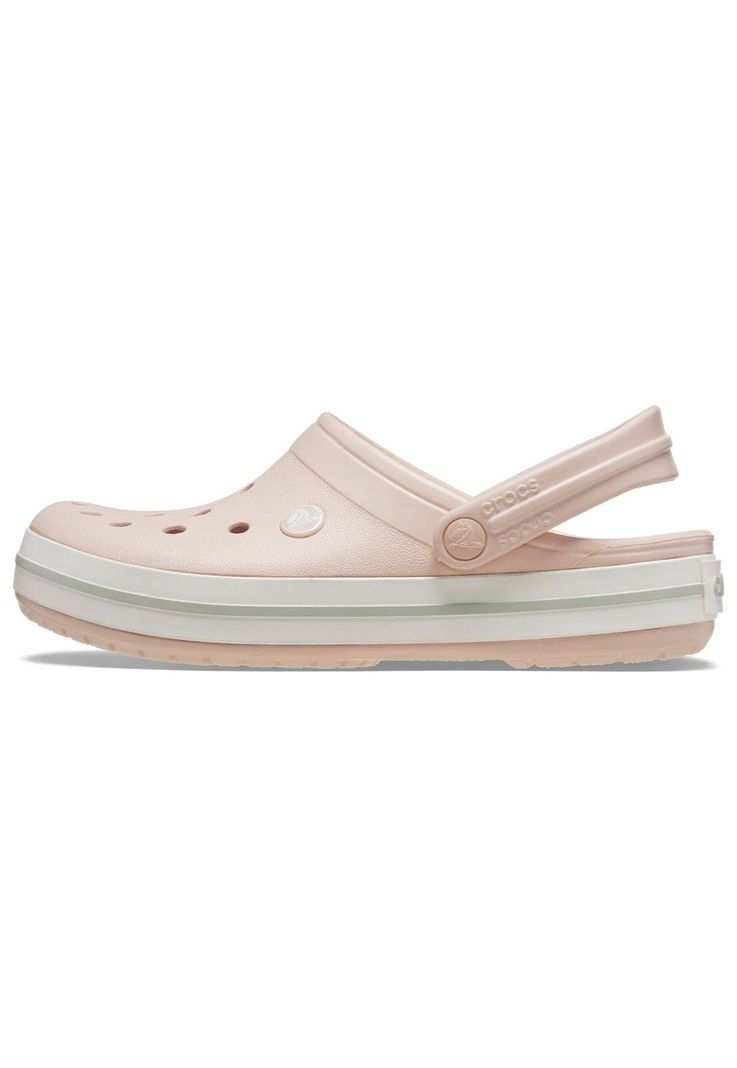 Zueco Mujer Crocband Rosado-1