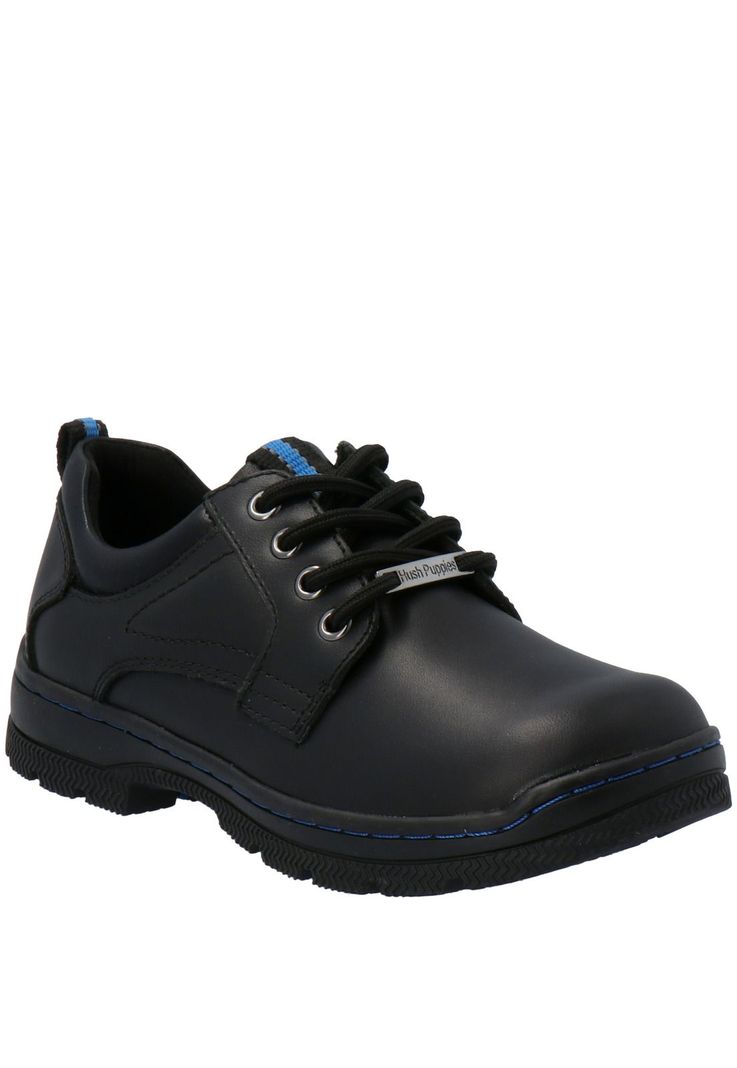 Zapato Escolar Cuero New I Wrk negro niño-3