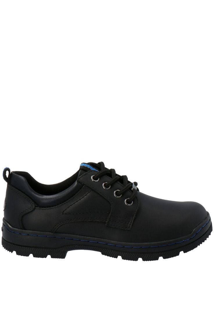 Zapato Escolar Cuero New I Wrk negro niño-4