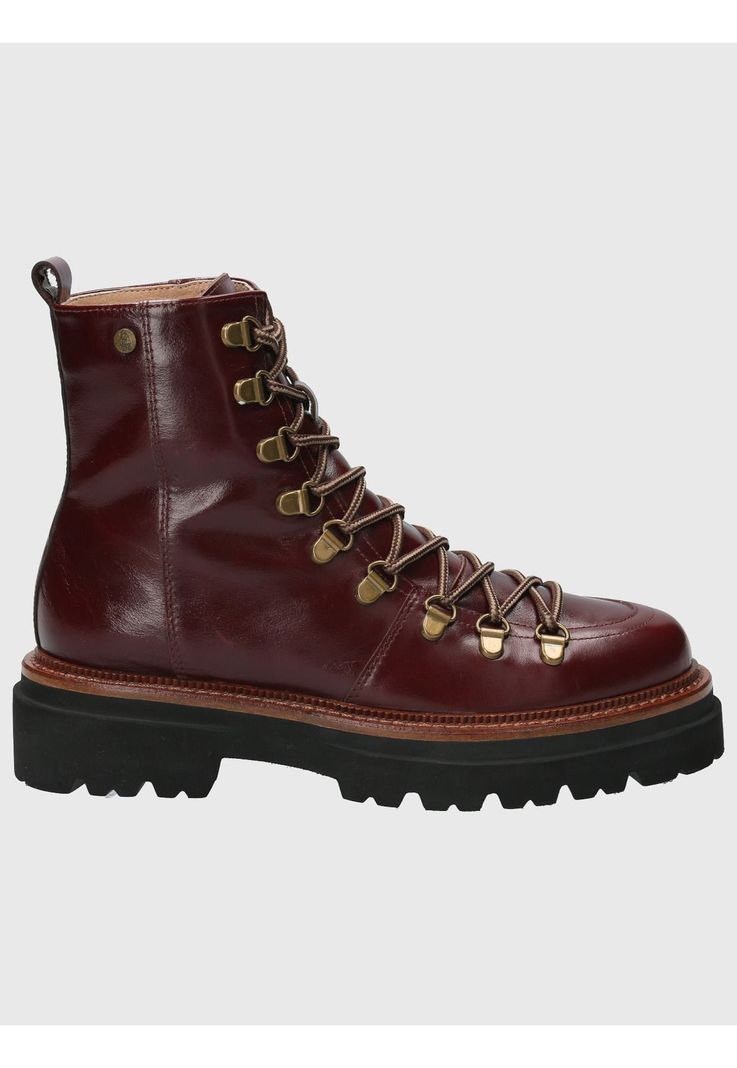 Botin Cuero Mujer Pardoner Rojo-1