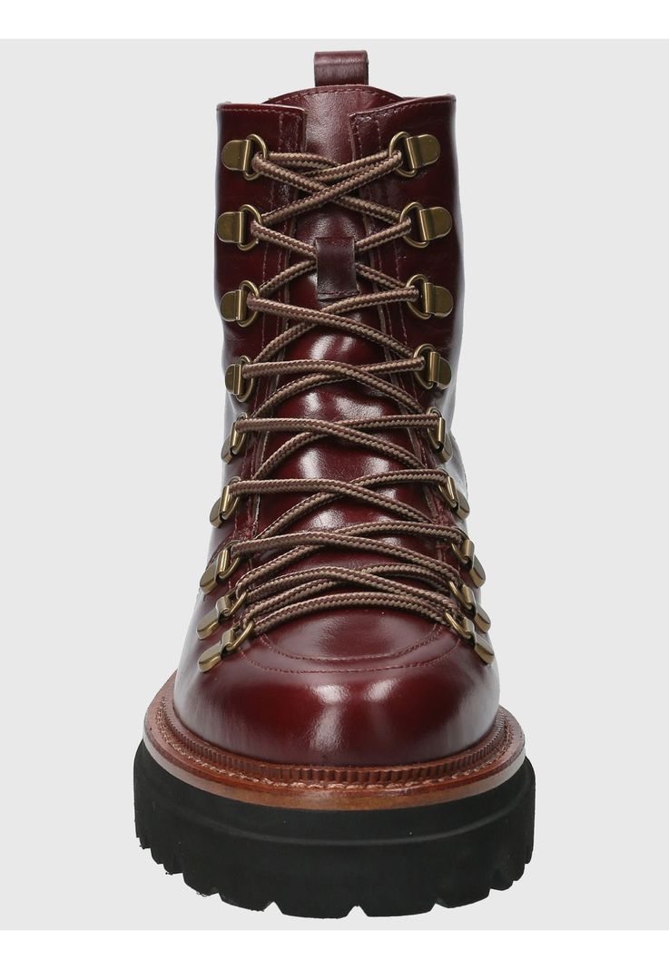 Botin Cuero Mujer Pardoner Rojo-3