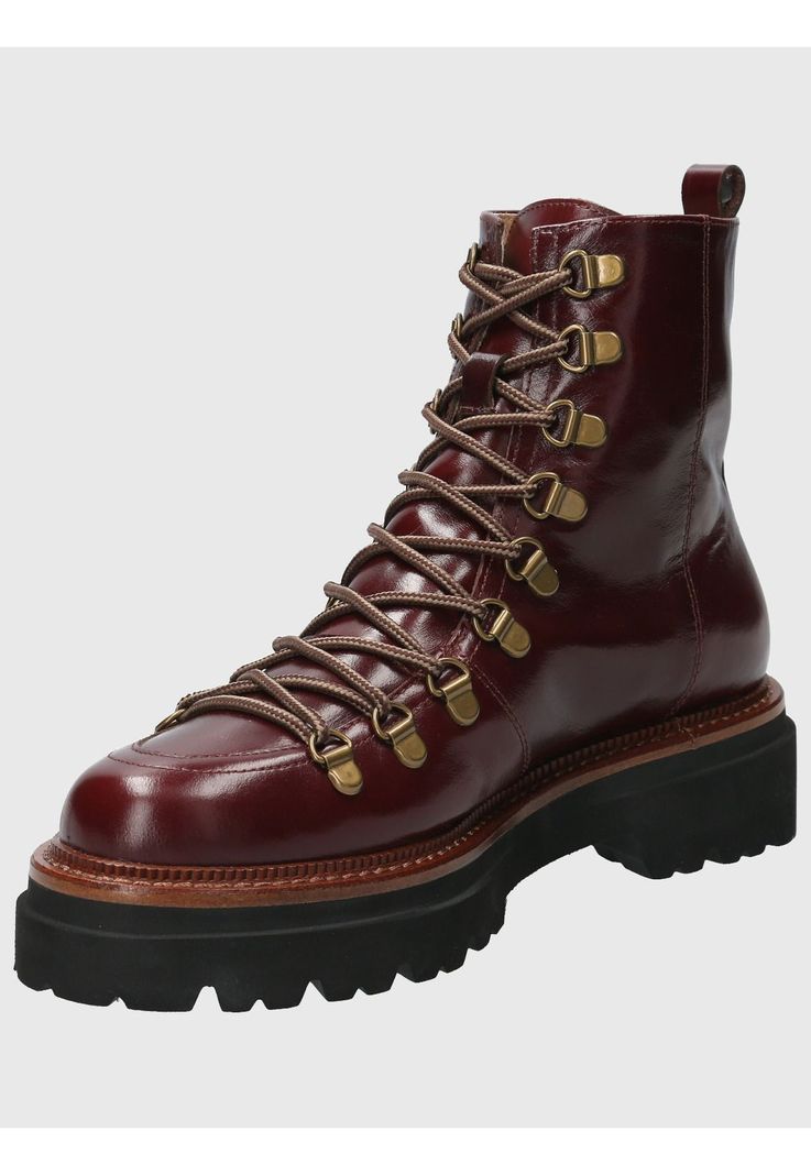 Botin Cuero Mujer Pardoner Rojo-4