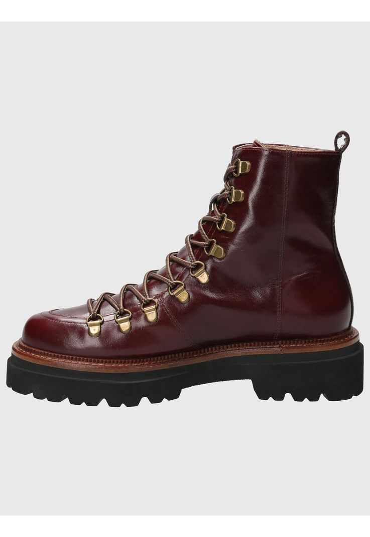 Botin Cuero Mujer Pardoner Rojo-5