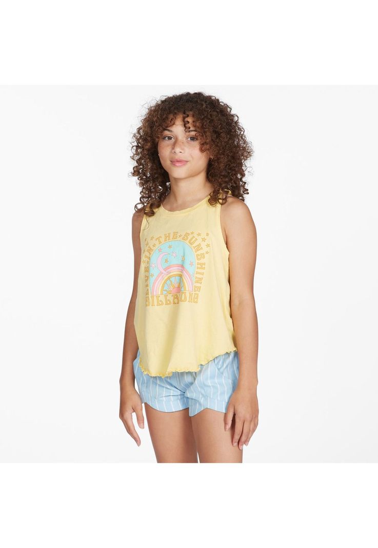 Polera S/M Niña Sun Child G Tees Amarillo-0