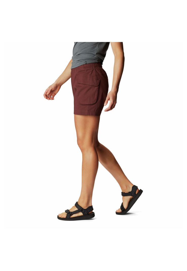 Short Mujer Cascade Pass Cargo Rojo-1