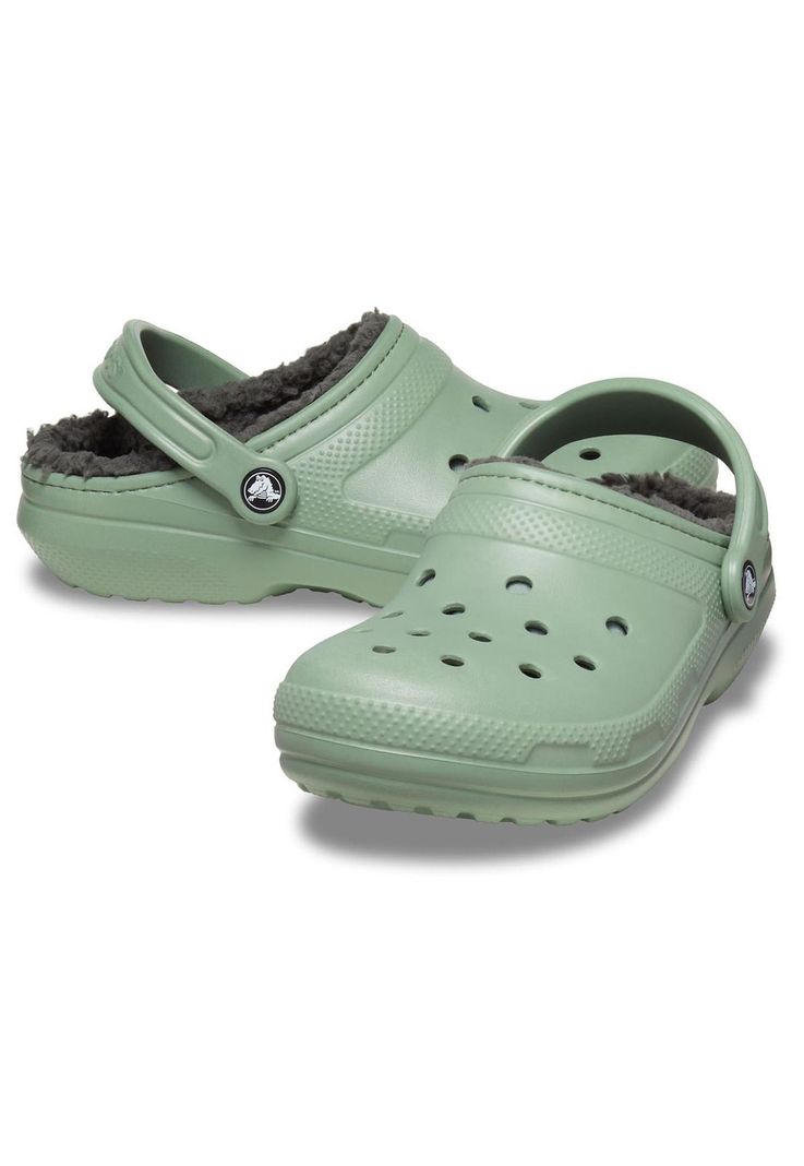 Zueco Crocs Hombre Classic Lined Clog Verde-3