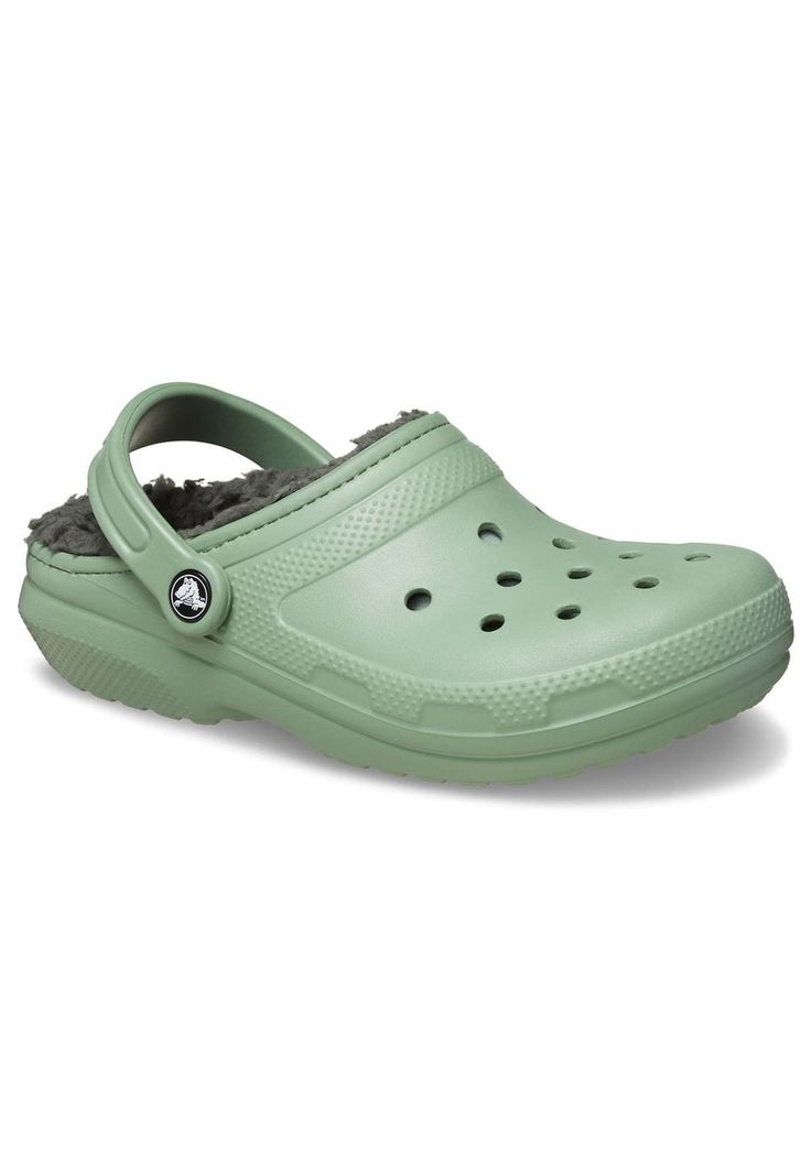 Zueco Crocs Hombre Classic Lined Clog Verde-6