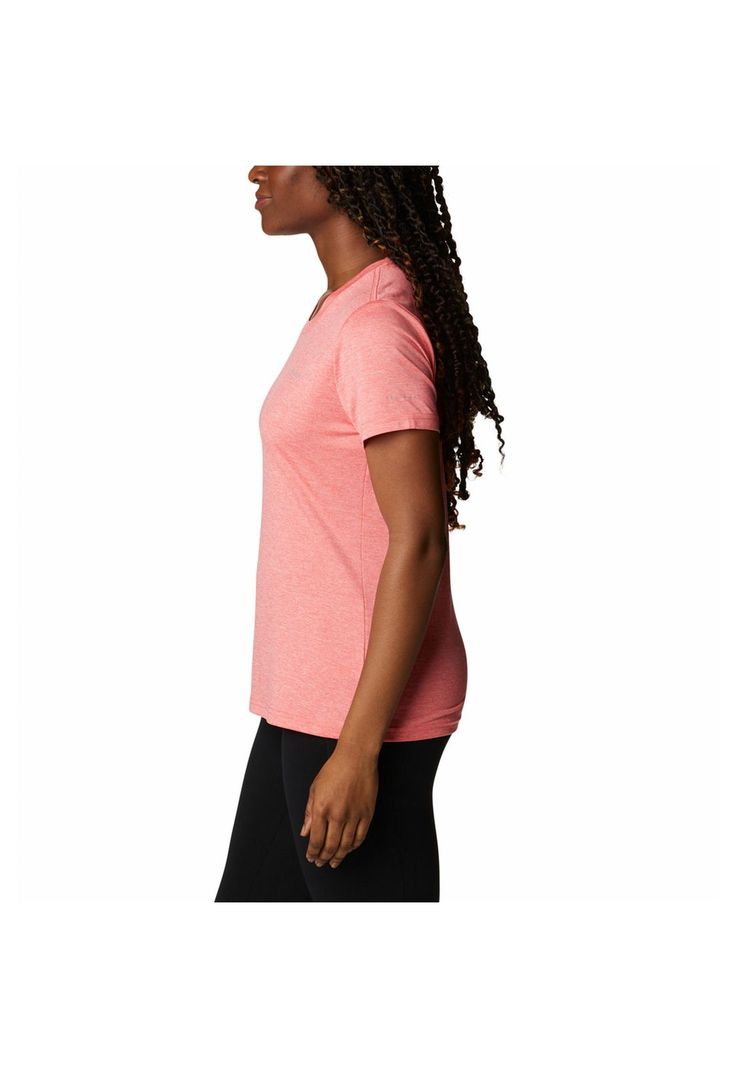 Polera Polo Mujer Columbia Hike Ss Rosado-1