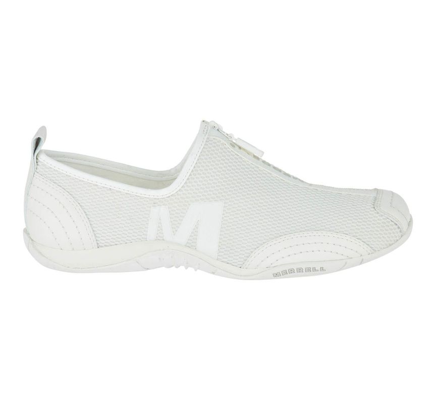 Zapatilla Mujer Barrado Blanco