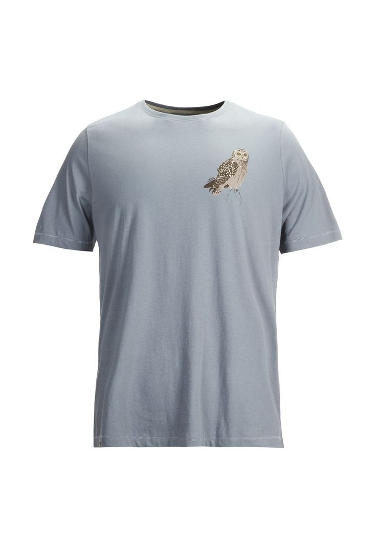 Polera M/C Hombre Orgaprint Café-0