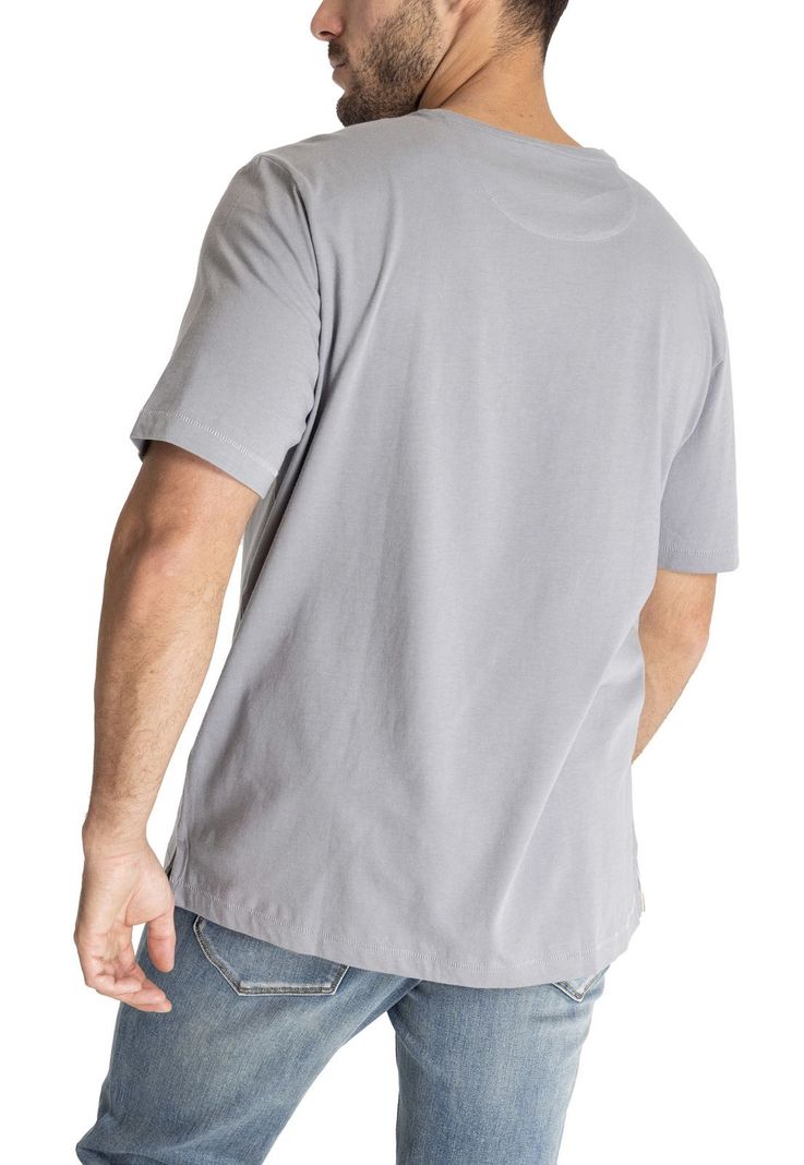 Polera M/C Hombre Orgaprint Café-5