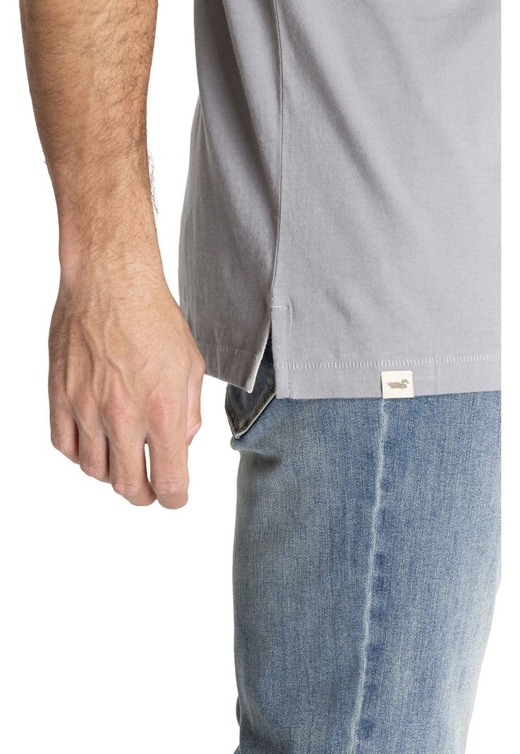 Polera M/C Hombre Orgaprint Café-6