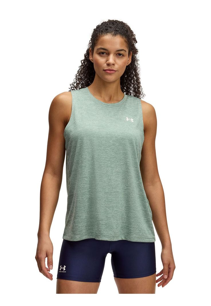 Polera Sin Mangas Tech Twist Mujer Verde-0